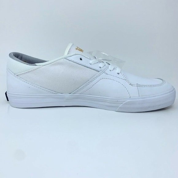 Supra Mens Melrose Skate Shoes White 08061-112 New - Picture 9 of 12